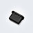 Bouchon Anti-poussiere USB-C Jack Type-C Universel H11 pour Apple iPhone 15 Plus Noir