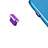 Bouchon Anti-poussiere USB-C Jack Type-C Universel H13 Violet