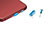 Bouchon Anti-poussiere USB-C Jack Type-C Universel H17 pour Apple iPhone 15 Plus Bleu