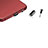 Bouchon Anti-poussiere USB-C Jack Type-C Universel H17 pour Apple iPhone 15 Plus Noir