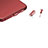 Bouchon Anti-poussiere USB-C Jack Type-C Universel H17 pour Apple iPhone 15 Plus Rouge