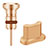 Bouchon Anti-poussiere USB Jack Android Universel Or Rose Petit