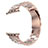 Bracelet Metal Acier Inoxydable pour Apple iWatch 3 38mm Or Rose Petit