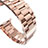 Bracelet Metal Acier Inoxydable pour Apple iWatch 4 44mm Or Rose Petit