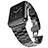 Bracelet Metal Acier Inoxydable pour Apple iWatch 5 44mm Noir
