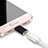 Cable Android Micro USB vers Lightning USB H01 pour Apple iPad Pro 10.5 Noir Petit