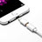 Cable Android Micro USB vers Lightning USB H01 pour Apple iPhone SE3 (2022) Blanc Petit