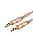 Cable Auxiliaire Audio Stereo Jack 3.5mm Male vers Male A01 Or Petit