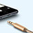 Cable Auxiliaire Audio Stereo Jack 3.5mm Male vers Male A01 Or Petit