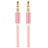 Cable Auxiliaire Audio Stereo Jack 3.5mm Male vers Male A06 Rose Petit