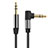 Cable Auxiliaire Audio Stereo Jack 3.5mm Male vers Male A10 Noir Petit