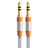 Cable Auxiliaire Audio Stereo Jack 3.5mm Male vers Male A12 Orange Petit