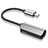 Cable Lightning USB H01 pour Apple iPhone X Argent