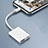 Cable Lightning vers USB OTG H01 pour Apple iPad Pro 12.9 (2018) Blanc Petit