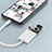 Cable Lightning vers USB OTG H01 pour Apple iPad Pro 12.9 (2018) Blanc Petit