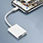 Cable Lightning vers USB OTG H01 pour Apple iPhone 14 Pro Max Blanc Petit