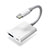 Cable Lightning vers USB OTG H01 pour Apple iPhone Xs Blanc