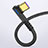 Cable Type-C Android Universel 5A H01 Noir Petit