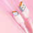 Cable Type-C Android Universel 6A H04 Rose
