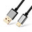 Cable Type-C Android Universel T02 Noir Petit