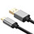 Cable Type-C Android Universel T02 Noir Petit