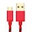 Cable Type-C Android Universel T09 Rouge Petit