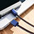 Cable Type-C Android Universel T10 Bleu Petit