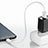 Cable Type-C Android Universel T11 pour Apple iPad Air 5 10.9 (2022) Blanc Petit