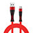 Cable Type-C Android Universel T26 Rouge