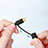 Cable Type-C et Mrico USB Android Universel T01 Noir Petit