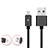 Cable USB 2.0 Android Universel A03 Noir Petit