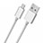 Cable USB 2.0 Android Universel A05 Blanc Petit