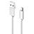 Cable USB 2.0 Android Universel A05 Blanc Petit