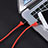 Cable USB 2.0 Android Universel A06 Rouge Petit