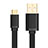 Cable USB 2.0 Android Universel A09 Noir Petit