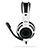 Casque Ecouteur Filaire Sport Stereo Intra-auriculaire Oreillette H62 Blanc Petit
