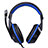 Casque Filaire Sport Stereo Ecouteur Intra-auriculaire Oreillette H63 Bleu Petit