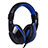 Casque Filaire Sport Stereo Ecouteur Intra-auriculaire Oreillette H63 Bleu Petit