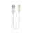 Chargeur Cable Data Synchro Cable 15cm S01 pour Apple iPhone 8 Blanc