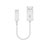 Chargeur Cable Data Synchro Cable 20cm S02 pour Apple iPhone 14 Pro Max Blanc Petit