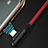 Chargeur Cable Data Synchro Cable 20cm S02 pour Apple iPhone 14 Pro Max Rouge Petit