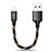 Chargeur Cable Data Synchro Cable 25cm S03 pour Apple iPad Air 2 Noir Petit