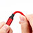 Chargeur Cable Data Synchro Cable D03 pour Apple iPhone 6 Plus Rouge Petit