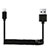 Chargeur Cable Data Synchro Cable D08 pour Apple iPad 2 Noir