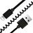 Chargeur Cable Data Synchro Cable D08 pour Apple iPhone 5C Noir Petit