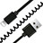 Chargeur Cable Data Synchro Cable D08 pour Apple iPhone X Noir Petit