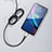 Chargeur Cable Data Synchro Cable D09 pour Apple iPhone 12 Max Noir Petit