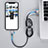 Chargeur Cable Data Synchro Cable D09 pour Apple iPhone 6S Noir Petit