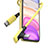 Chargeur Cable Data Synchro Cable D10 pour Apple iPhone XR Jaune Petit