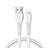 Chargeur Cable Data Synchro Cable D20 pour Apple iPhone 11 Pro Max Blanc